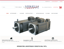 Tablet Screenshot of elettromeccanicaverelli.com